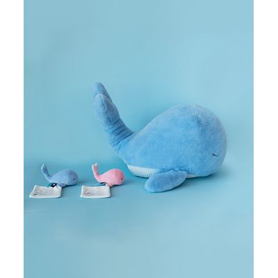 Doudou Dárková sada - Plyšová modrá velryba 15 cm