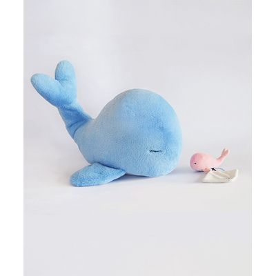 Doudou Plyšová modrá velryba 60 cm