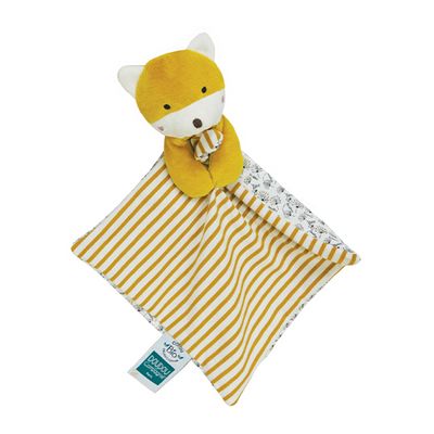 Doudou Dárková sada - Liška s dečkou z  BIO bavlny 20 cm