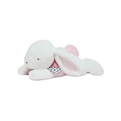 Doudou Plyšový králík s tmavě růžovou bambulkou 65 cm