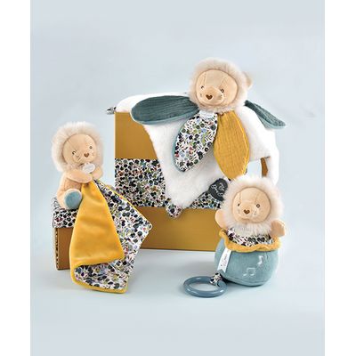 Doudou Dárková sada - lvíček s dečkou 12 cm
