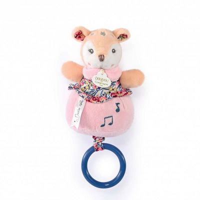 Doudou Dárková sada - Plyšová srnka hrající melodii 20 cm