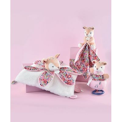Doudou Dárková sada - Plyšová srnka hrající melodii 20 cm