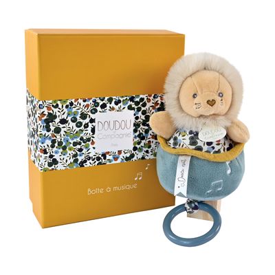 Doudou Dárková sada - Plyšový lvíček hrající melodii 20 cm