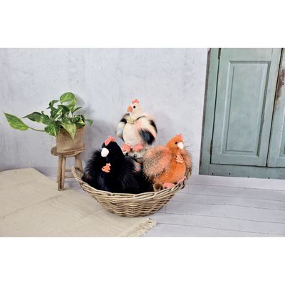 Doudou Histoire d´Ours Plyšová slepička zrzavá 20 cm