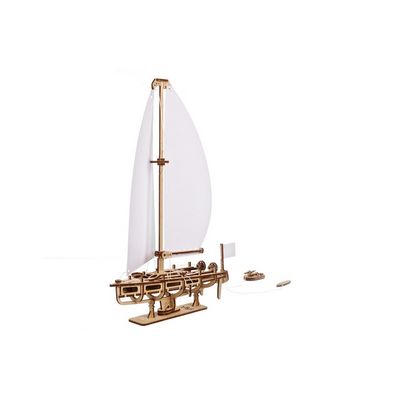 Ugears 3D dřevěné mechanické puzzle Jachta The Ocean Beauty