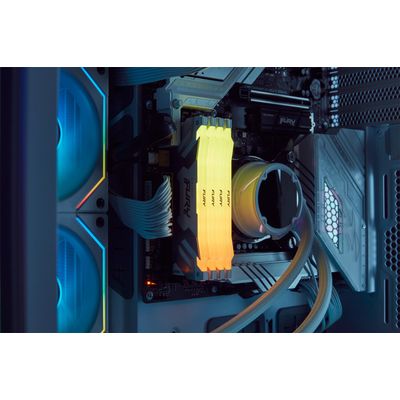 Kingston Fury Renegade RGB White DIMM DDR5 16GB 6400MHz, XMP, bílá