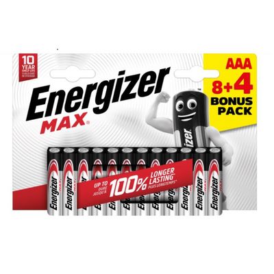 Energizer Alkaline Power - Mikrotužka AAA/8+4 zdarma
