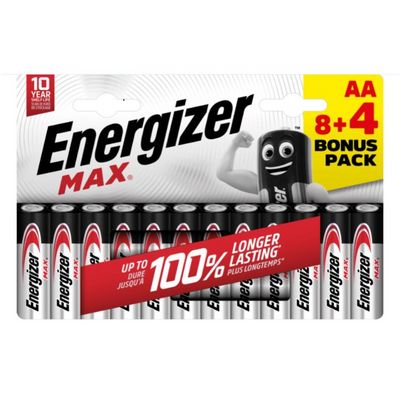 Energizer Alkaline Power - Tužka AA 8+4 zdarma