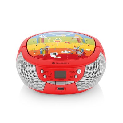 GoGEN Radiopřijímač s CD GoGEN DÉČKO PŘEHRÁVAČ R, červený