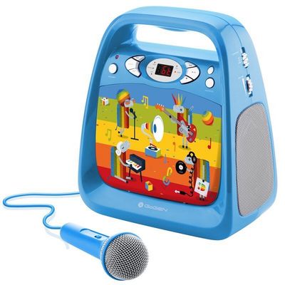 GoGEN CD přehrávač GoGEN DÉČKO KARAOKE B, modrý