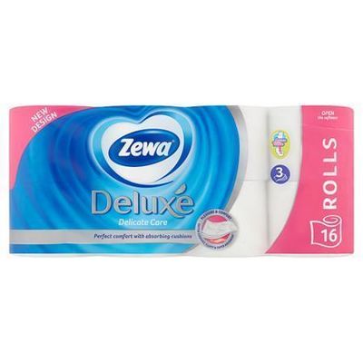 ZEWA Toaletní papír, 3vrstvý, 16 rolí, Deluxe, bílý