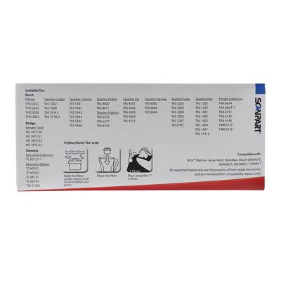 ScanPart Vodní filtr kompatibilní s Brita® 4 ks