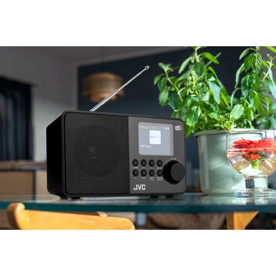 JVC RA-E611B-DAB, černý