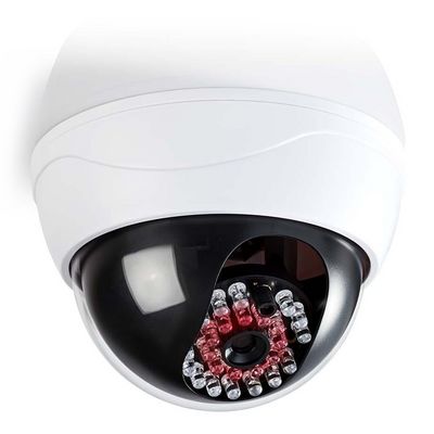 NEDIS atrapa bezpečnostní kamery s infračervenou LED/ dome/ IP44/ venkovní i vnitřní/ bílá