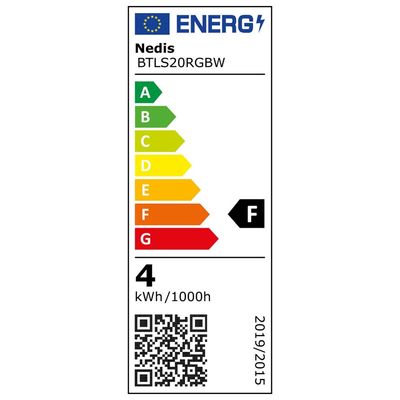 NEDIS Bluetooth chytrý LED pásek/ 4W/ IP20/ pro TV/ 380lm/ 2700 K/ teplá bílá/ RGB/ Nedis® SmartLife/ 2m