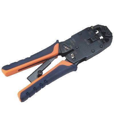 DATACOM Konektorovací kleště PROFI 8P+6P+4P OR/BL račna (RJ45,12,11,10)