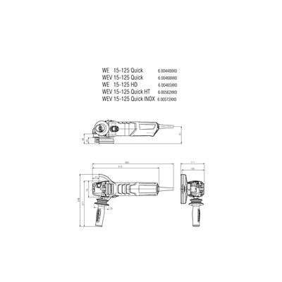 Metabo WEV 15-125 Quick (600468000)