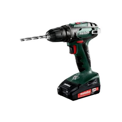 Metabo BS 18 Aku vrtací šroubovák, 18V 2x2Ah Li-Power, Nabíječka SC30, metaBOX 145