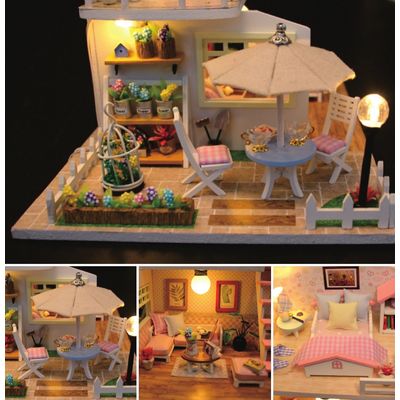 2Kids Toys miniatura domečku Růžový dům