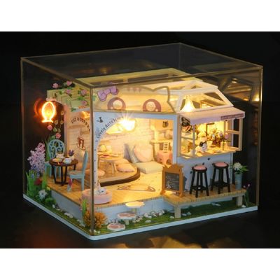 2Kids Toys miniatura domečku Kočičí kavárna se zahrádkou