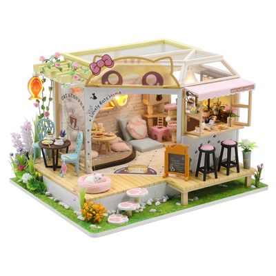 2Kids Toys miniatura domečku Kočičí kavárna se zahrádkou