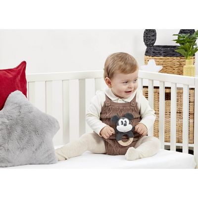 Rainbow Dřevěné/plyšové chrastítko Mickey Mouse
