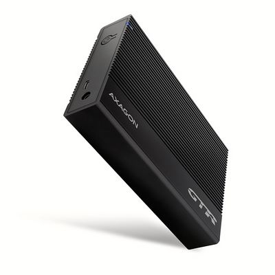 AXAGON EE35-GTR, USB-C 5Gbps - SATA 6G 3.5 RIBBED box, černý