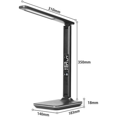 Stolní lampa IMMAX Kingfisher Qi černá