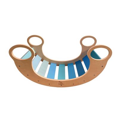 2Kids Toys Montessori modrá houpačka