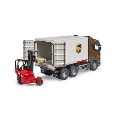 Bruder Logistický vůz Scania UPS s vysokozdvižným vozíkem