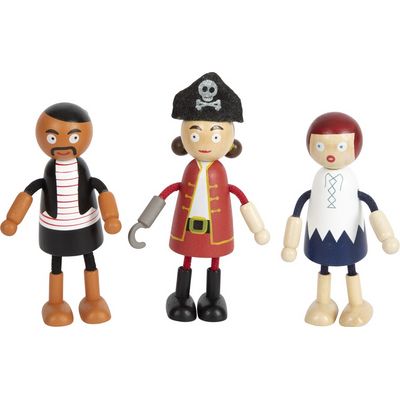 small foot Ohebné panenky pirátské figurky
