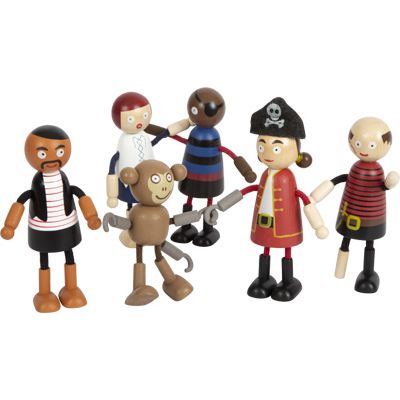 small foot Ohebné panenky pirátské figurky