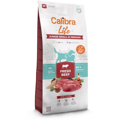 Calibra Dog Life Junior Small&Medium Fresh Beef 2,5kg granule pro štěňata