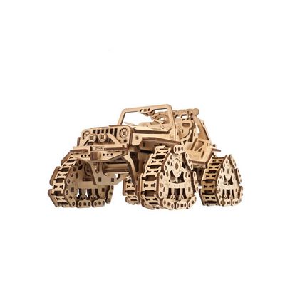 Ugears 3D dřevěné mechanické puzzle Pásové terénní vozidlo
