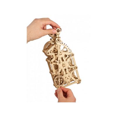 Ugears 3D dřevěné mechanické puzzle Hodiny motoru