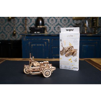 Ugears 3D dřevěné mechanické puzzle Harry Potter Hagridova létající motorka