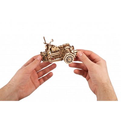 Ugears 3D dřevěné mechanické puzzle Harry Potter Hagridova létající motorka