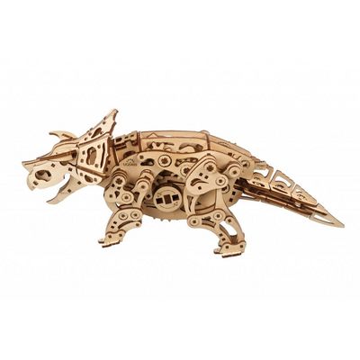 Ugears 3D dřevěné mechanické puzzle Triceratops