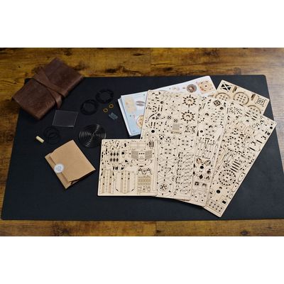 Ugears 3D dřevěné mechanické puzzle Tříkolka UGR-S