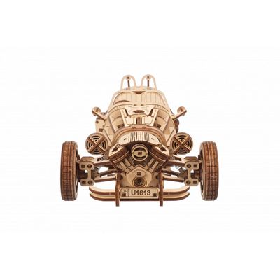 Ugears 3D dřevěné mechanické puzzle Tříkolka UGR-S