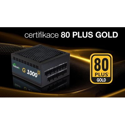 EVOLVEO G1000 PCIe 5.0, zdroj 1000W, ATX 3.0, 80+