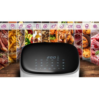 Salente AirFit, horkovzdušná fritéza 4v1, bílá