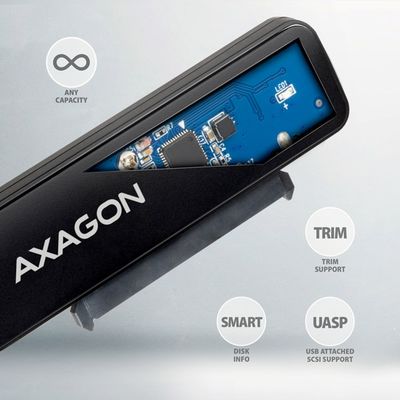 AXAGON ADSA-FP2C USB-C 5Gbps - SATA 6G 2.5 SSD/HDD SLIM adaptér