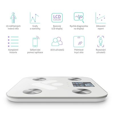TrueLife FitScale W6 BT, bílá