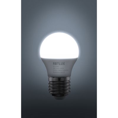 Retlux RLL 440 G45 E27 LED žárovka Mini Globe 6W