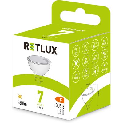 Retlux RLL 420 GU5.3 LED žárovka 7W