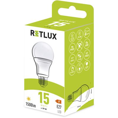 Retlux RLL 409 A65 E27 LED žárovka 15W
