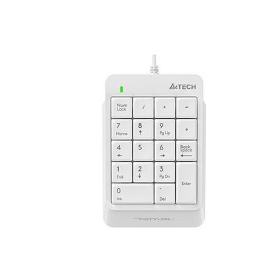 A4Tech numerická klávesnice Fstyler FK13P, bílá
