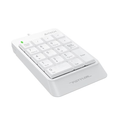 A4Tech numerická klávesnice Fstyler FK13P, bílá
